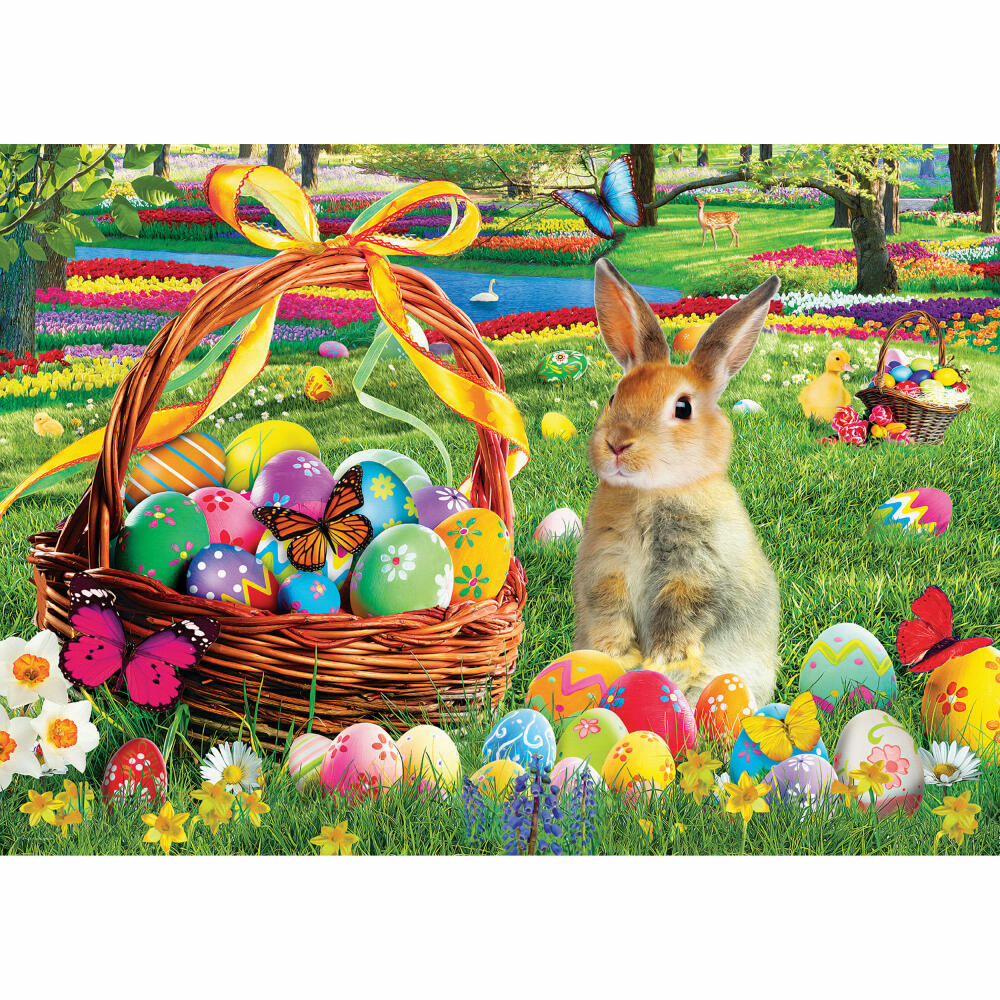 Eurographics Puzzle Ostergarten, Osterhase, Osterfest, 1000 Teile, 68 x 48 cm, 6000-5773