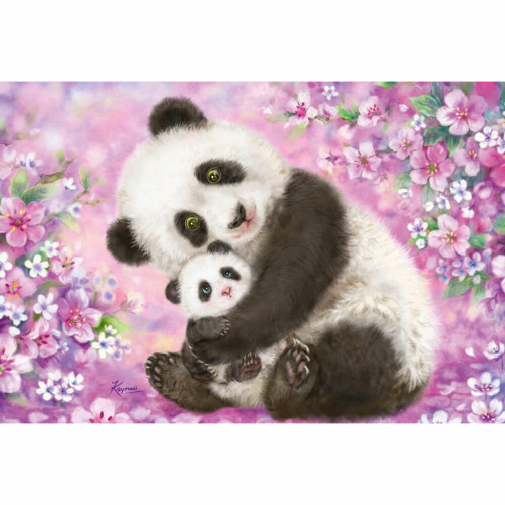 Schmidt Spiele Panda Faultier & Lama, Kinderpuzzle, Kinder Puzzle, Kinderpuzzles, 3 x 24 Teile, 56368