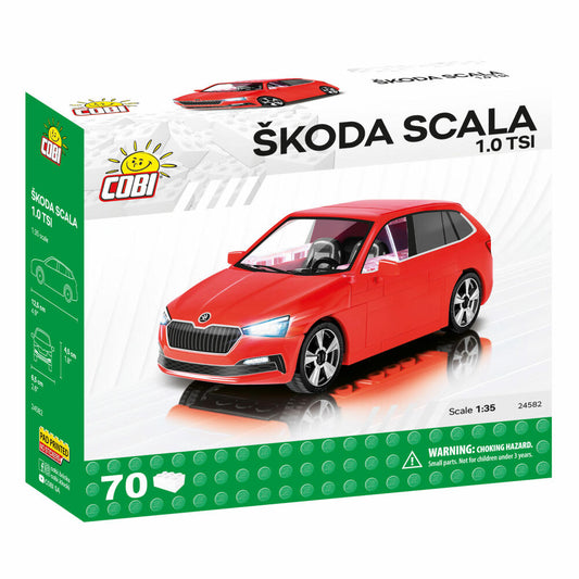 COBI Skoda Scala, Auto, Fahrzeug, Sammelautos, Spielzeug, Spielen, Konstruktionsbausteine, 70 Teile, 24582