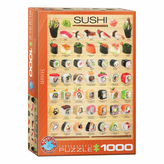 Eurographics Puzzle Sushi, verschiedene Sorten, 1000 Teile, 68 x 48 cm, 6000-0597