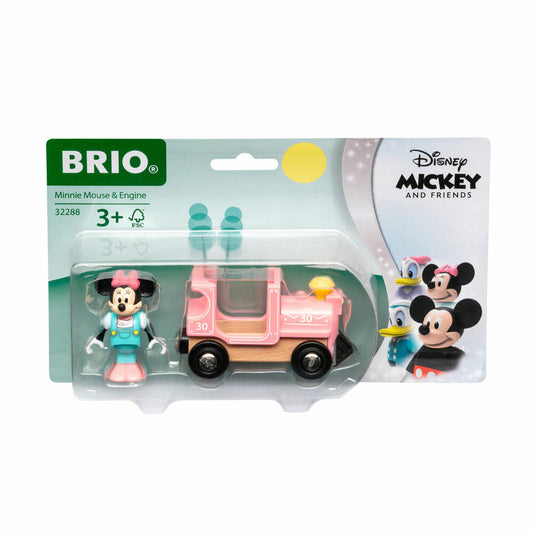 BRIO World Minnie Maus Lokomotive, Holzeisenbahn, Zubehör, Ergänzung, Zug, Holz Eisenbahn, 32288