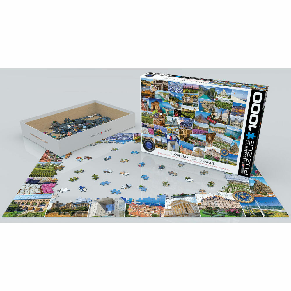 Eurographics Puzzle Globetrotter Frankreich, 1000 Teile, 68 x 48 cm, 6000-5466