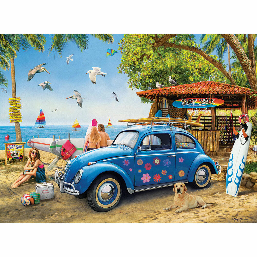 Eurographics Puzzle VW Käfer SurfShack, Beetle, 1000 Teile, 68 x 48 cm, 6000-5683