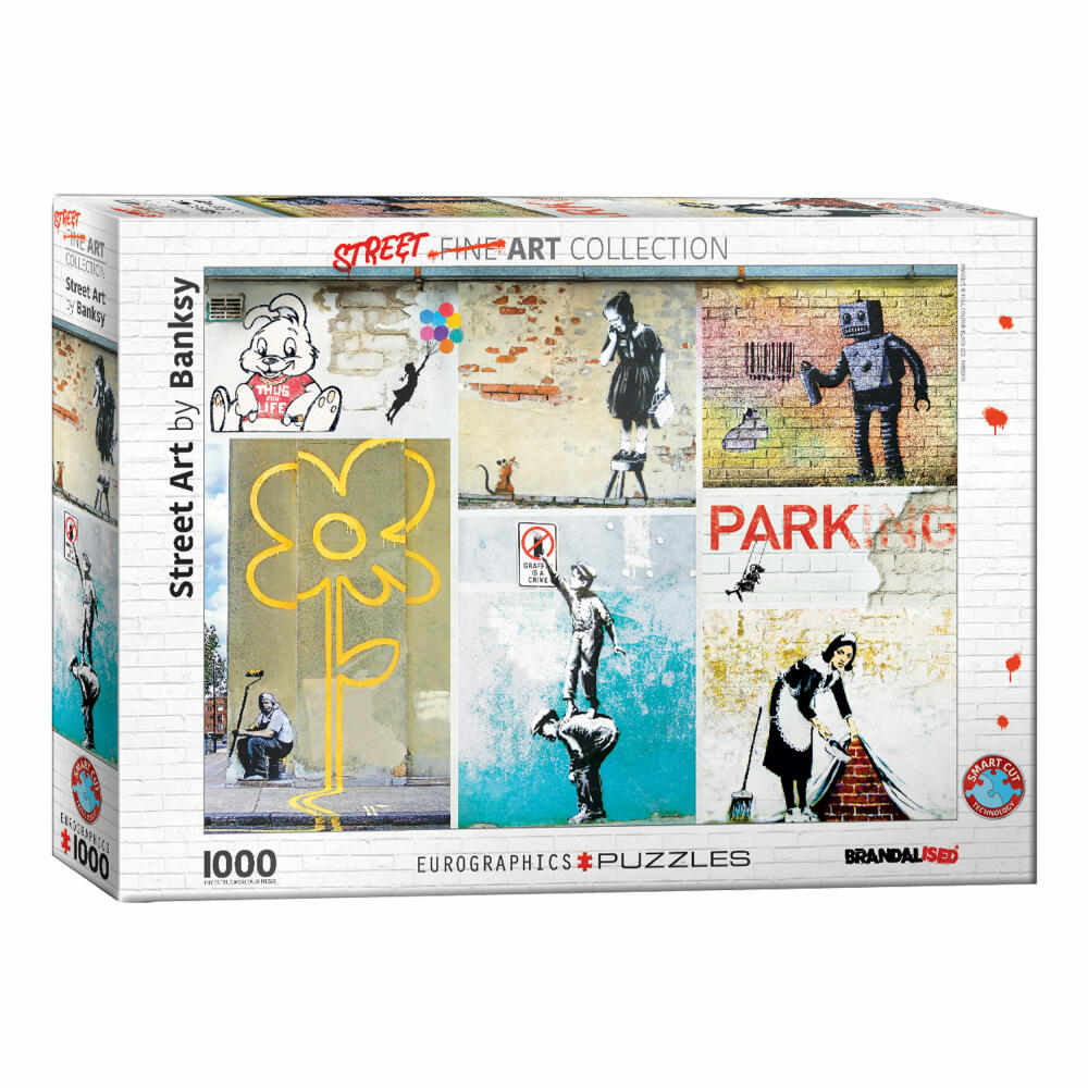 Eurographics Puzzle Banksy Kunst, Street Art, 1000 Teile, 68 x 48 cm, 6000-5765