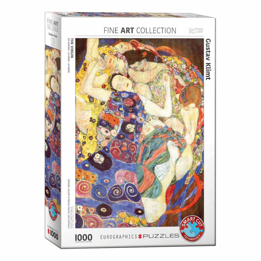 Eurographics Puzzle Die Jungfrau von Gustav Klimt, 1000 Teile, 68 x 48 cm, 6000-3693