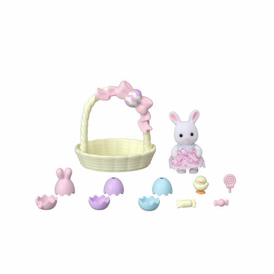 Sylvanian Families Osternest Spielset, Osterkorb, Spielfigur Hase, Ostern, Ostereier, 5531