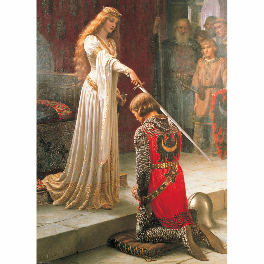 Eurographics Puzzle Der Ritterschlag von Edmund Blair Leighton, 1000 Teile, 68 x 48 cm, 6000-0038