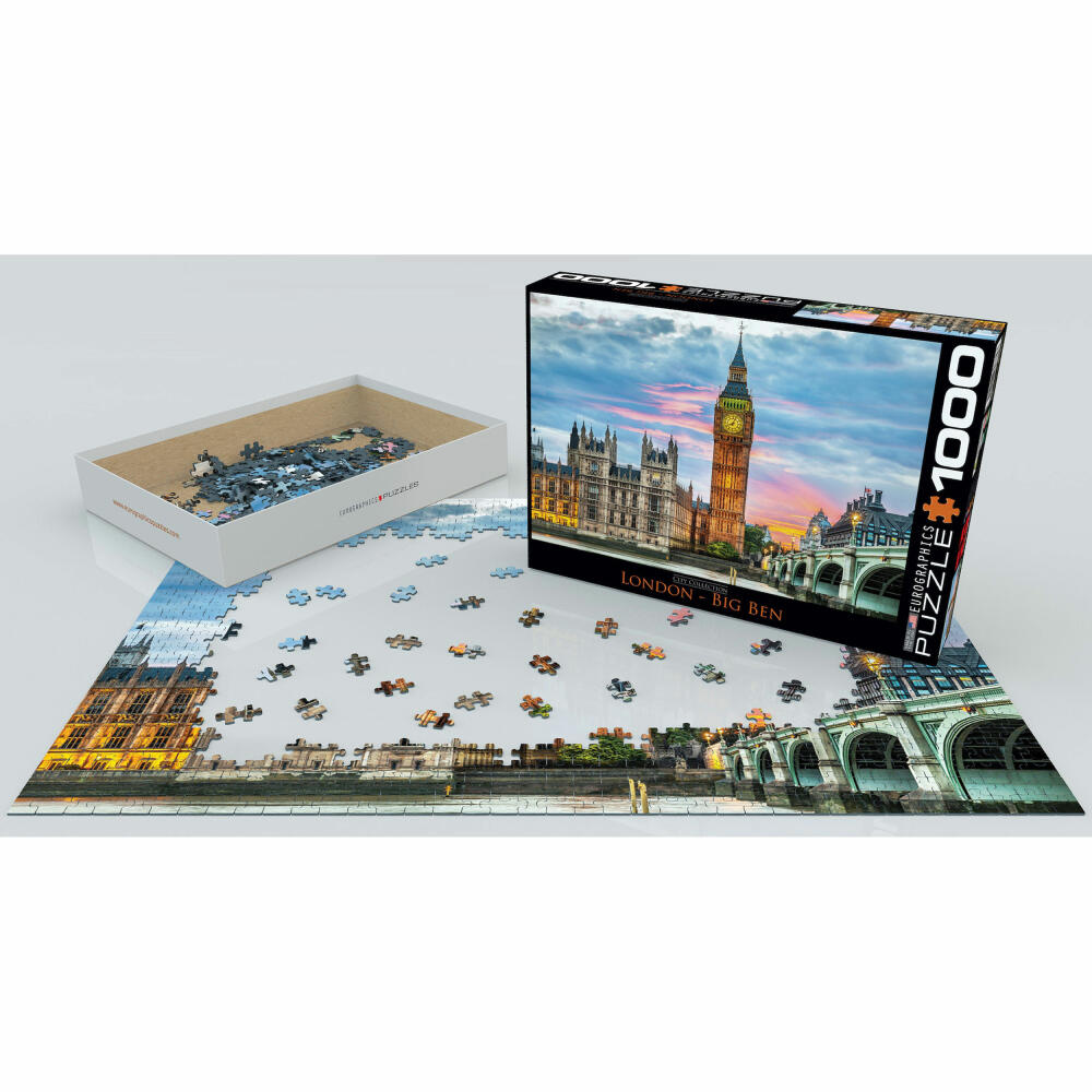 Eurographics Puzzle London Big Ben, England, 1000 Teile, 68 x 48 cm, 6000-0764