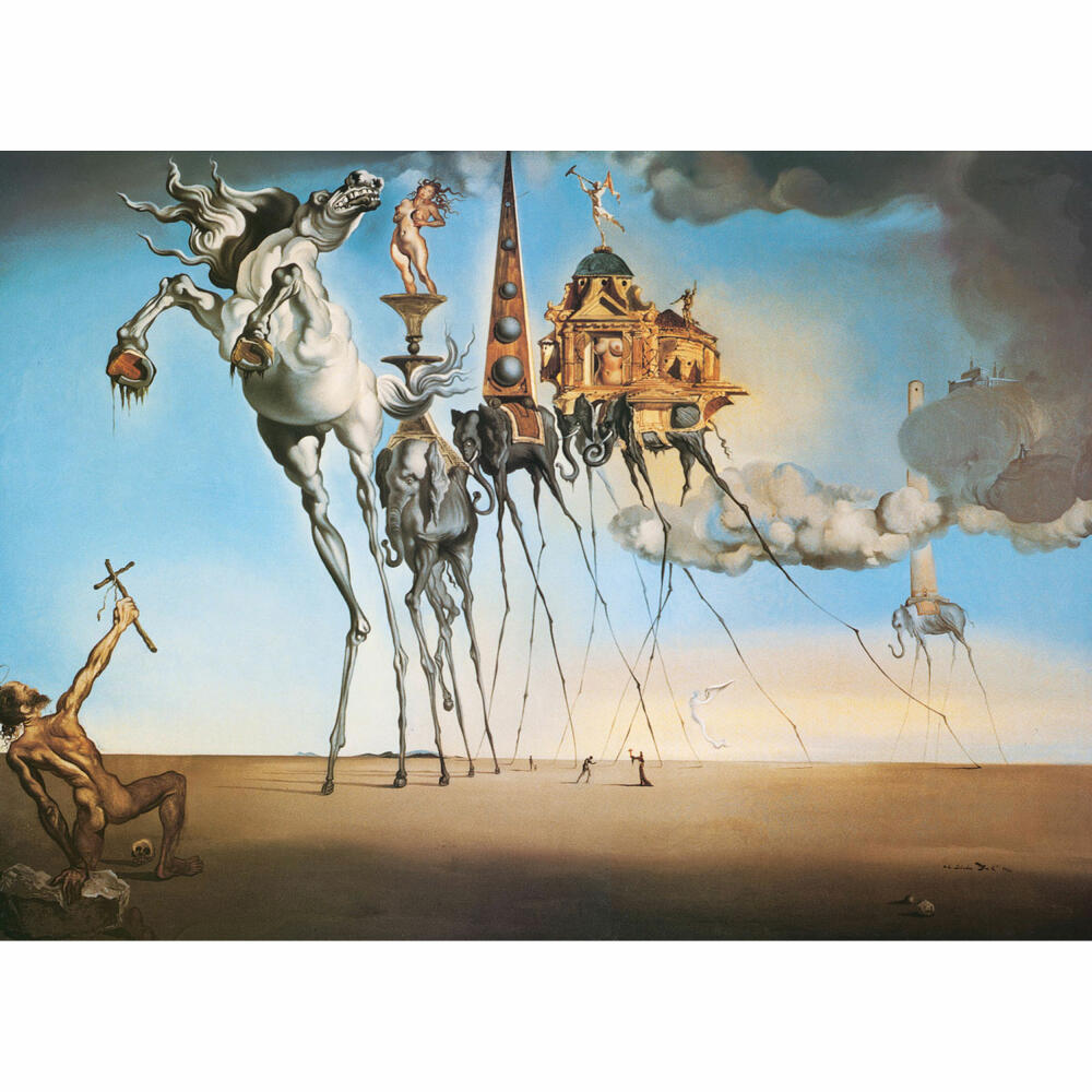 Eurographics Puzzle Die Versuchung des heiligen Antonious von Salvador Dali, 1000 Teile, 68 x 48 cm, 6000-0847