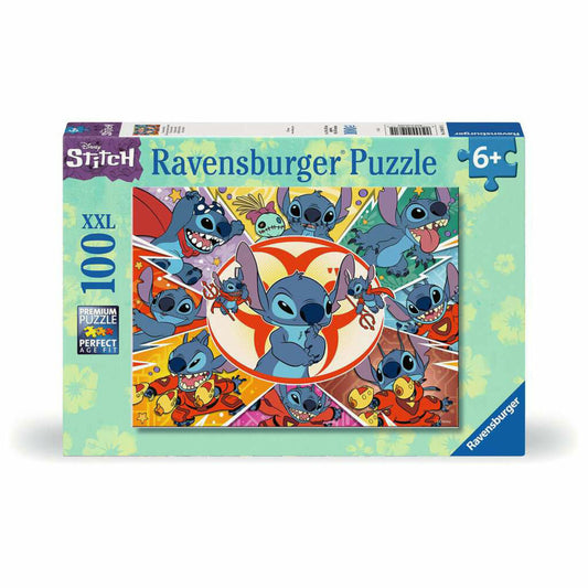 Ravensburger Stitch In meiner Welt, 100 Teile XXL, Kinderpuzzle, Kinder Puzzle, ab 6 Jahren, 12001071