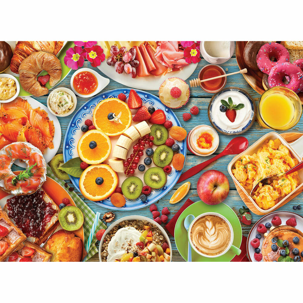 Eurographics Puzzle Frühstückstisch, Brotzeit, 1000 Teile, 68 x 48 cm, 6000-5772