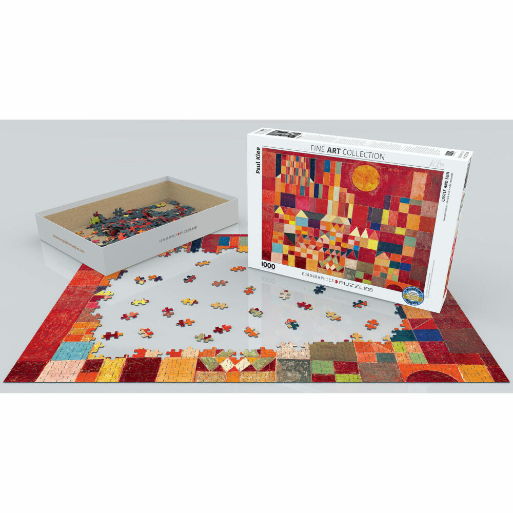 Eurographics Puzzle Burg und Sonne von Paul Klee, 1000 Teile, 68 x 48 cm, 6000-0836