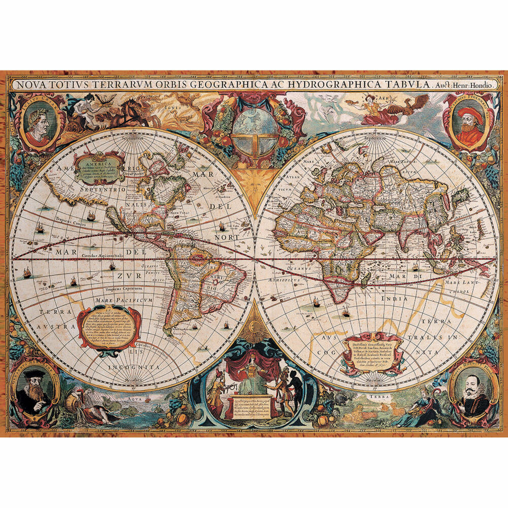 Eurographics Puzzle Orbis Geographica Antike Weltkarte, 1000 Teile, 68 x 48 cm, 6000-1997