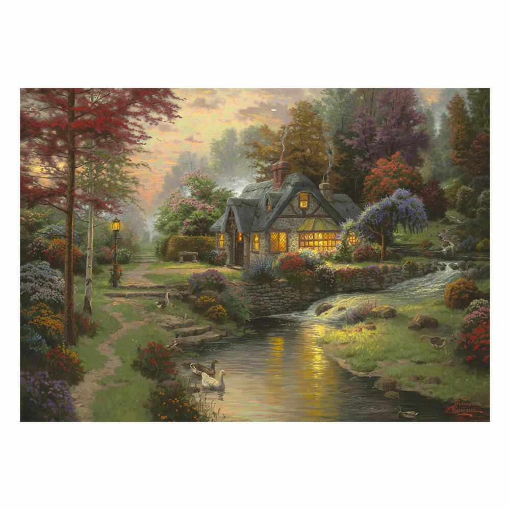 Schmidt Spiele Friedliche Abendstimmung, Puzzle, Erwachsenenpuzzle, Thomas Kinkade, 1000 Teile, 58464