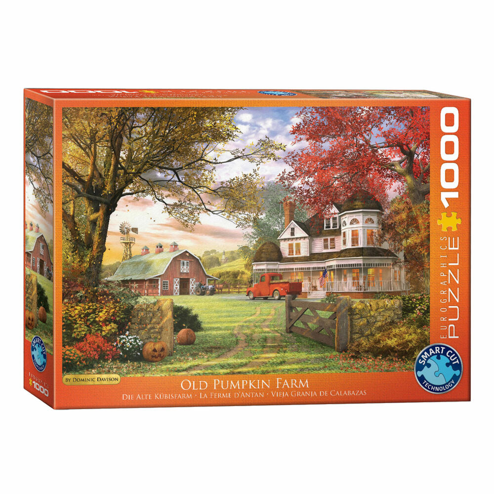 Eurographics Puzzle Die alte Kürbis Farm von Dominic Davison, 1000 Teile, 68 x 48 cm, 6000-0694