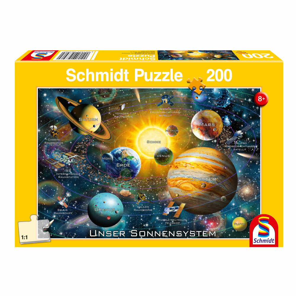 Schmidt Spiele Unser Sonnensystem, 150 Teile, Kinderpuzzle, Kinder Puzzle, Steckpuzzle, 56308