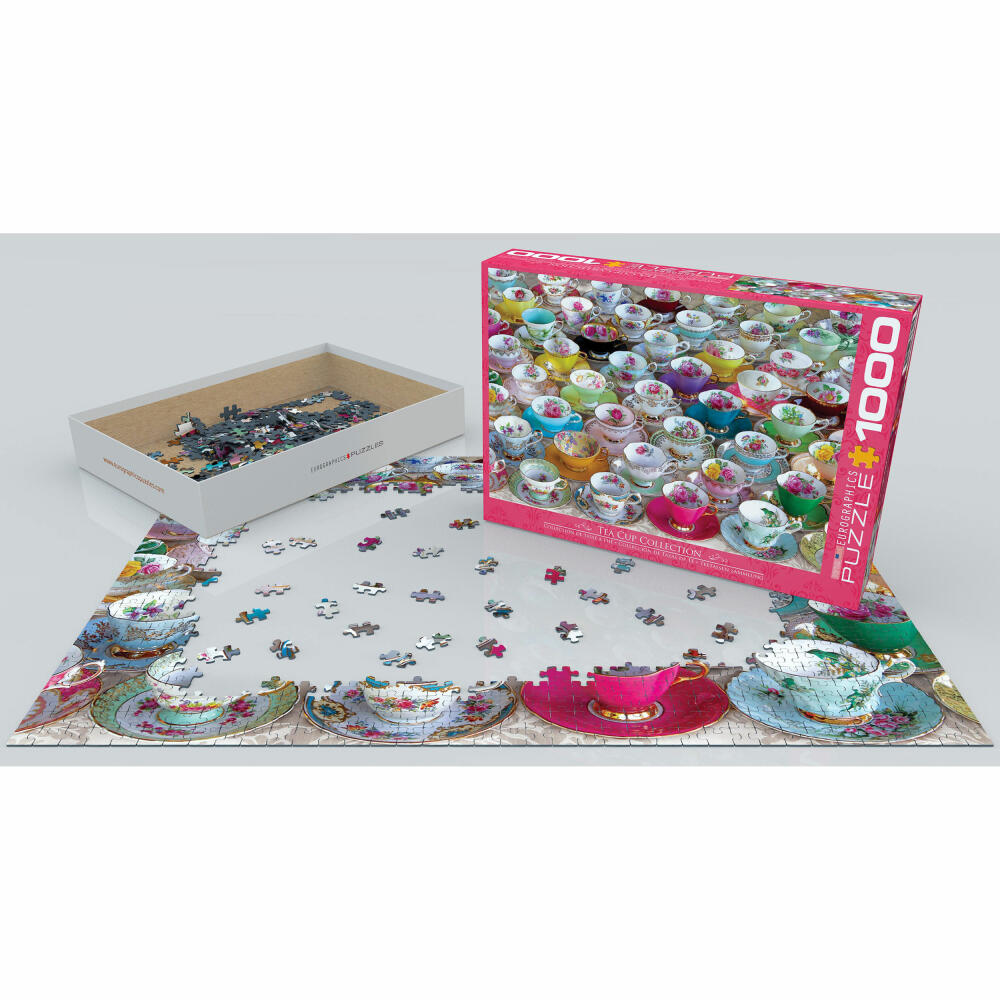 Eurographics Puzzle Teetassenkollektion, 1000 Teile, 68 x 48 cm, 6000-5314