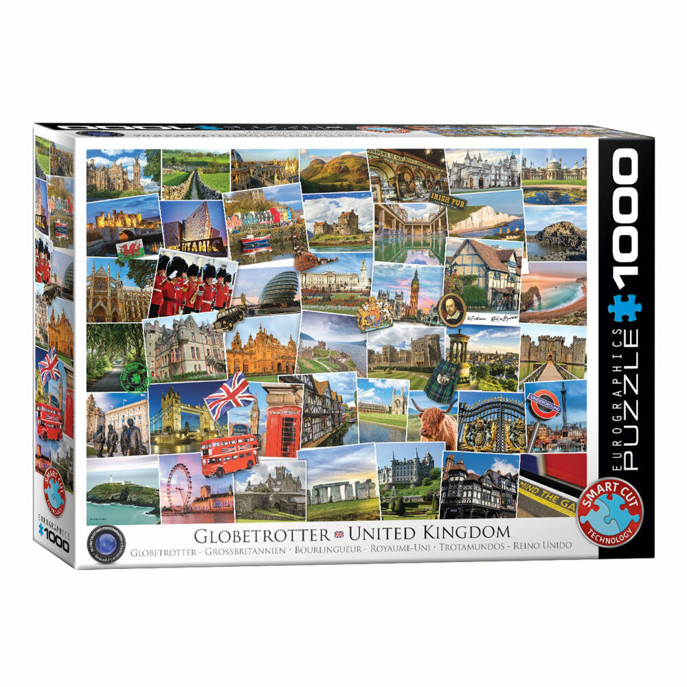 Eurographics Puzzle Globetrotter Großbritannien, 1000 Teile, 68 x 48 cm, 6000-5464