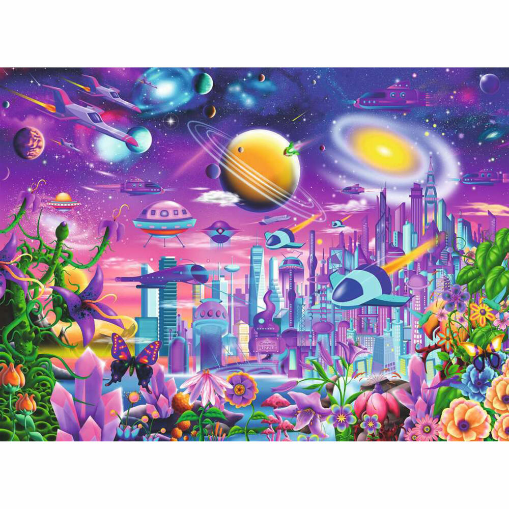 Ravensburger Kosmische Stadt, Puzzle, Kinderpuzzle, Legespiel, Kinder, 200 Teile XXL, 13291