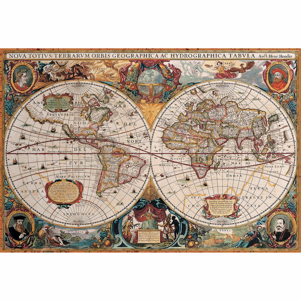 Eurographics Puzzle Antike Weltkarte, 2000 Teile, 67.6 x 96.8 cm, 8220-1997