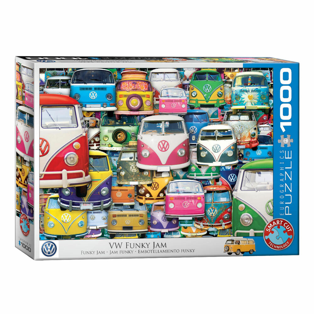 Eurographics Puzzle VW Bus - Funky Jam, Bulli, 1000 Teile, 68 x 48 cm, 6000-5423