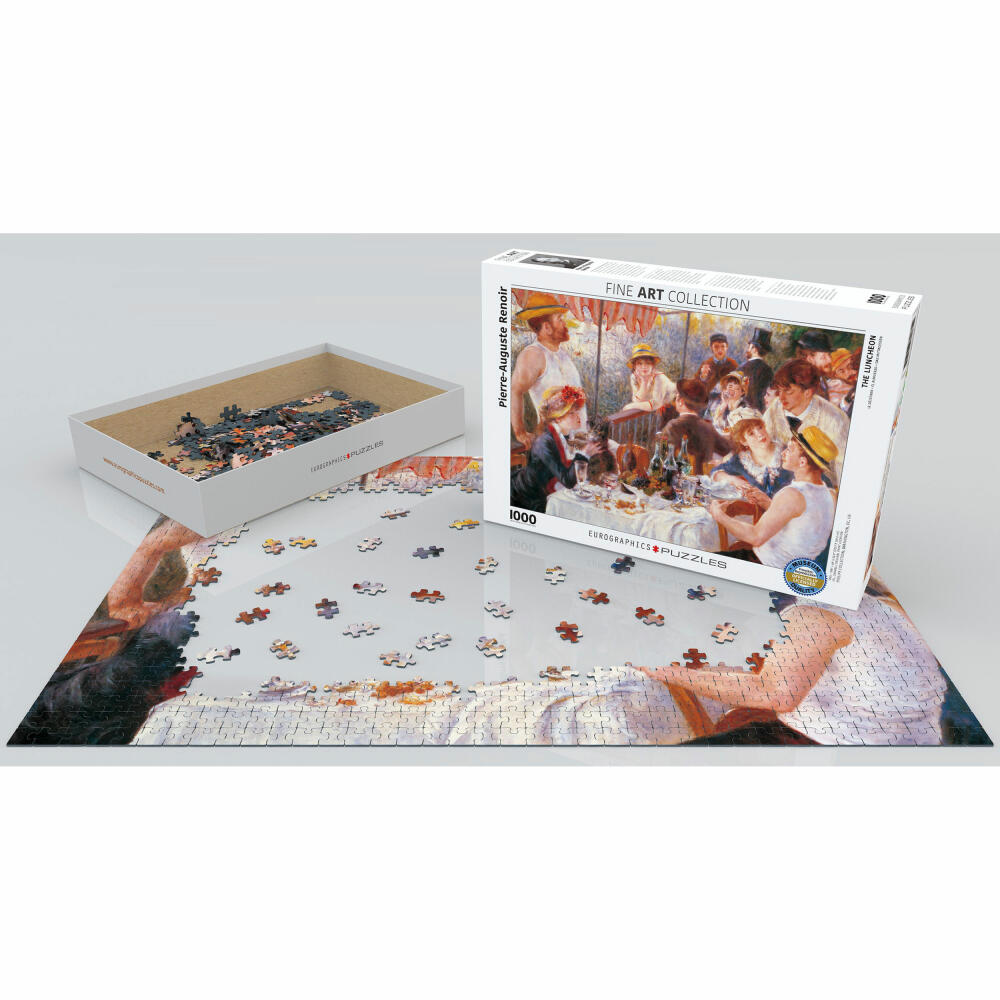 Eurographics Puzzle Das Frühstück der Ruderer von Auguste Renoir, 1000 Teile, 68 x 48 cm, 6000-2031