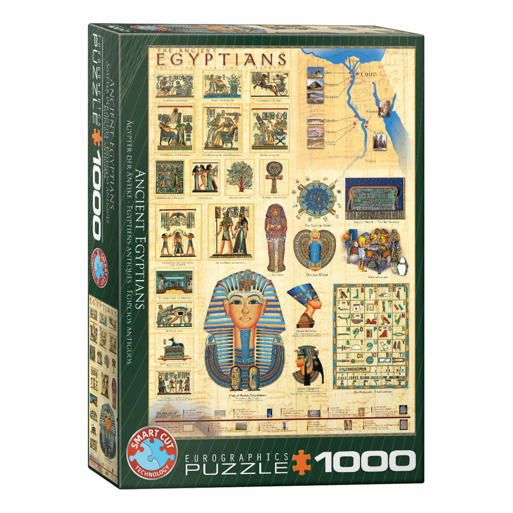 Eurographics Puzzle Ägypter der Antike, Ägypten, 1000 Teile, 68 x 48 cm, 6000-0083