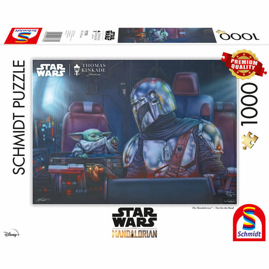 Schmidt Spiele Lucas Film, The Mandalorian, Two for the Road, Thomas Kinkade, Erwachsenenpuzzle, Puzzle, ab 12 Jahre, 1000 Teile, 57378