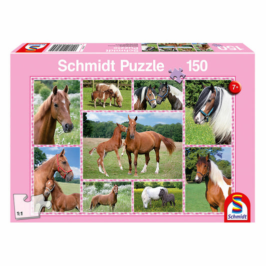 Schmidt Spiele Pferdeträume, 150 Puzzleteile, Kinderpuzzle, Puzzle, 1 Spieler, 56269