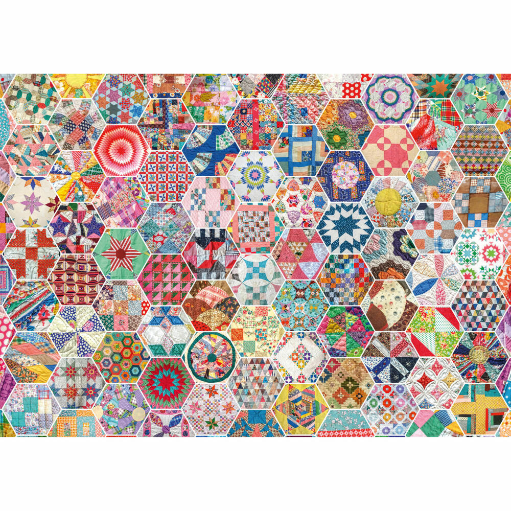 Schmidt Spiele Puzzle Amerikanischer Patchwork Quilt, Erwachsenenpuzzle, Premium, 1000 Teile, 57384