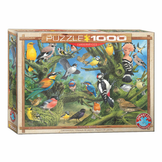 Eurographics Puzzle Gartenvögel von Joahn Francis, 1000 Teile, 68 x 48 cm, 6000-0967