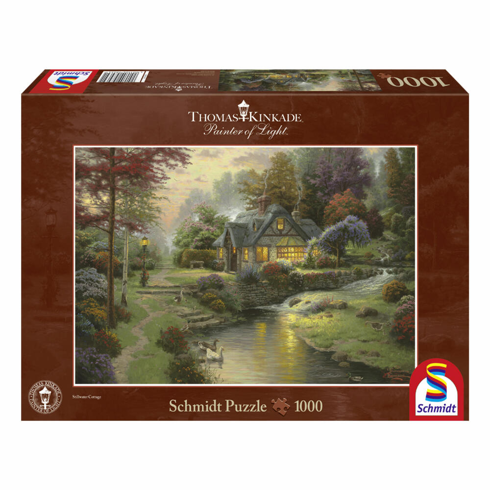 Schmidt Spiele Friedliche Abendstimmung, Puzzle, Erwachsenenpuzzle, Thomas Kinkade, 1000 Teile, 58464