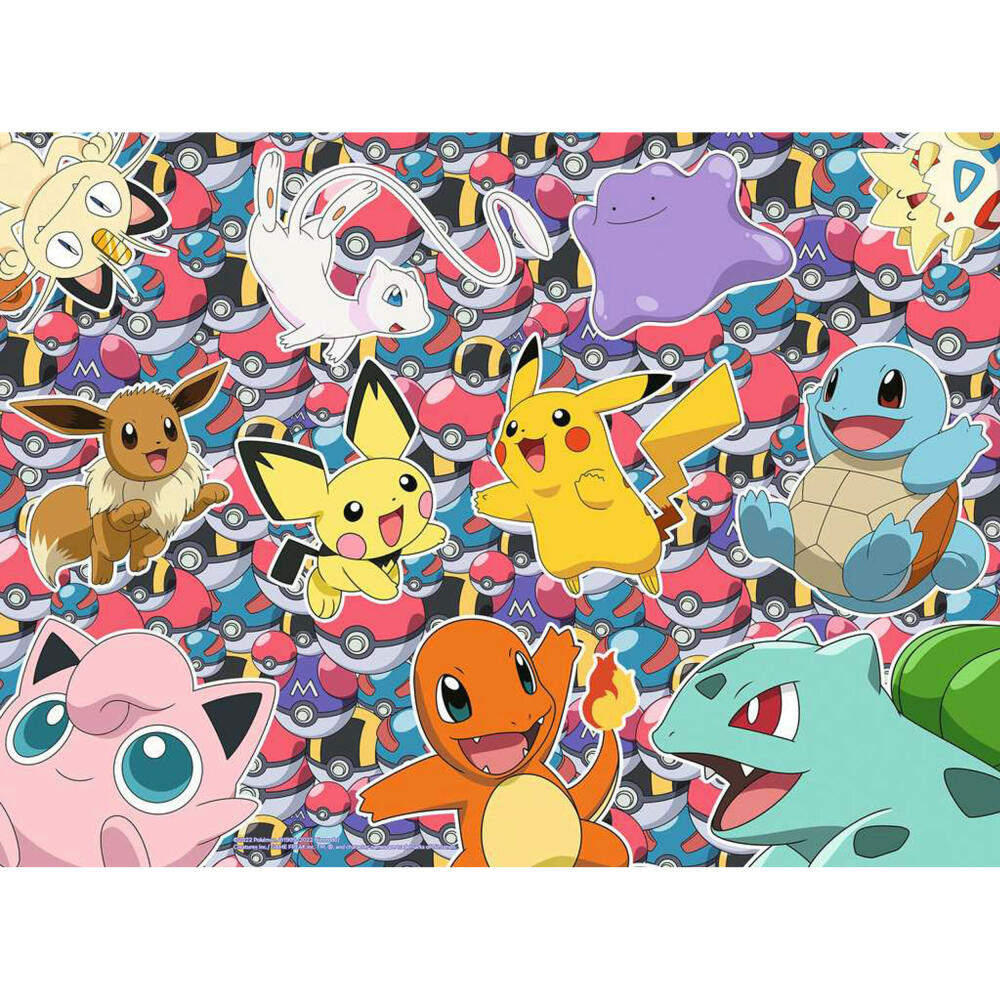 Ravensburger Pokemon Bereit zu kämpfen!, Puzzle, Kinderpuzzle, Legespiel, Kinder, 100 Teile XXL, 13338