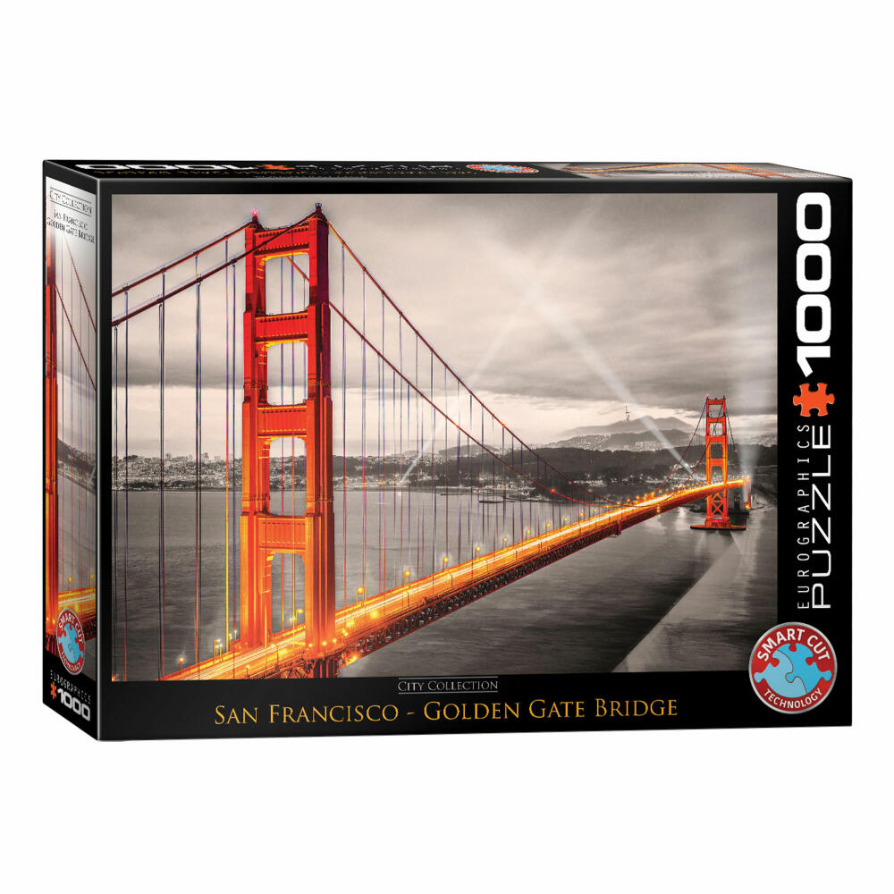 Eurographics Puzzle Golden Gate Brücke, San Francisco, 1000 Teile, 68 x 48 cm, 6000-0663