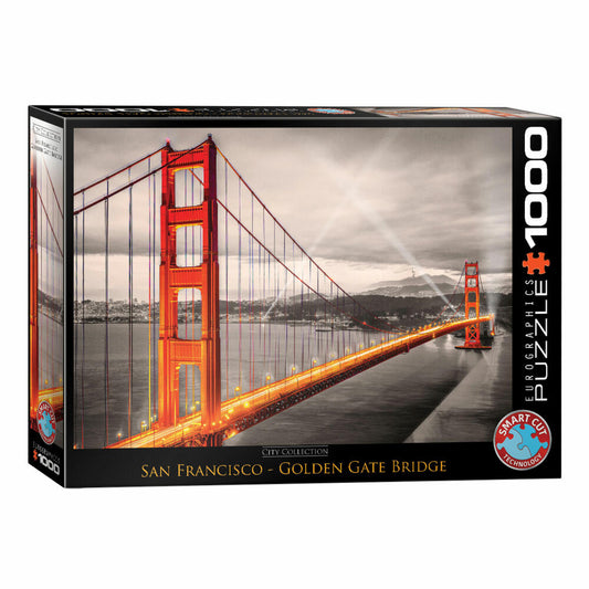 Eurographics Puzzle Golden Gate Brücke, San Francisco, 1000 Teile, 68 x 48 cm, 6000-0663