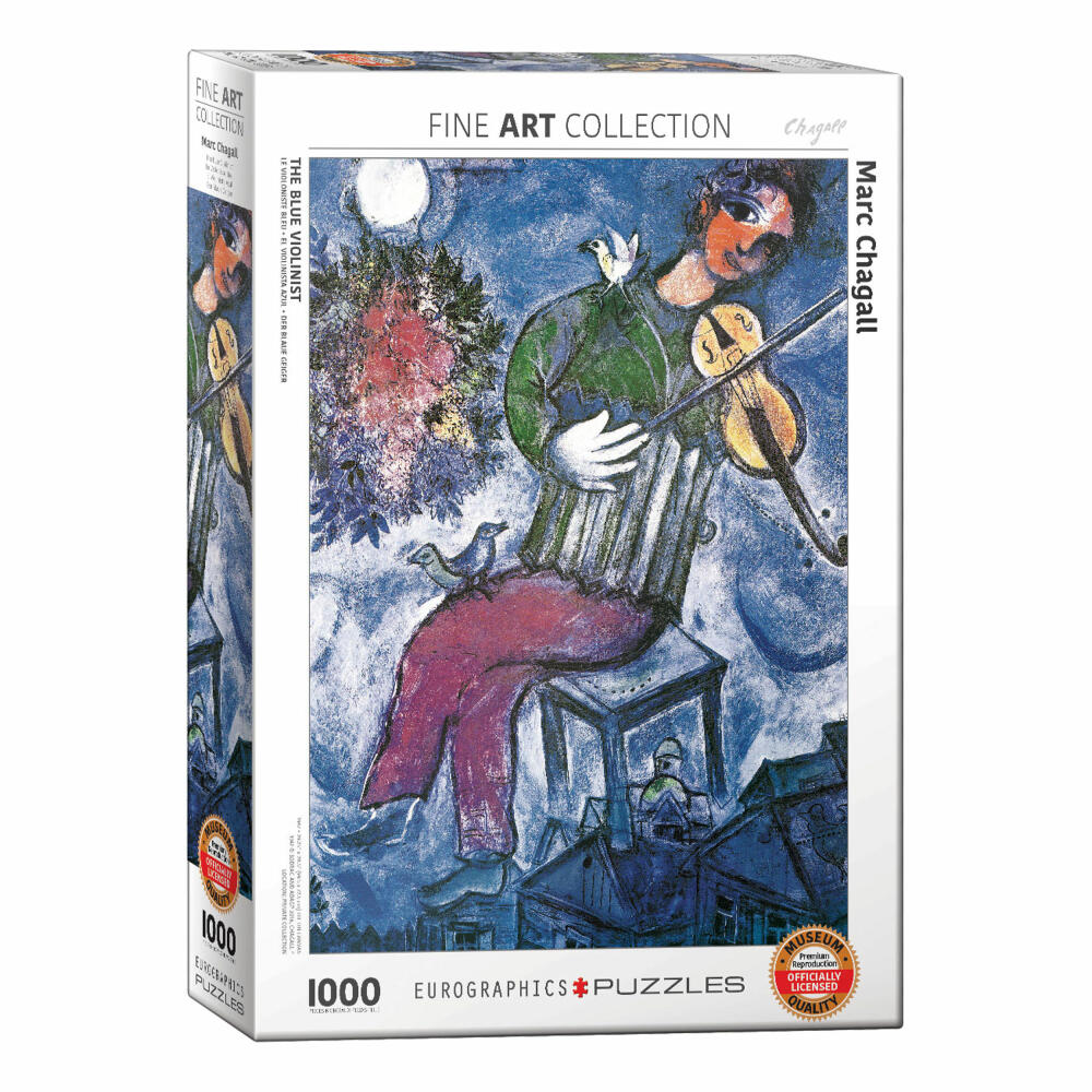 Eurographics Puzzle Der blaue Geiger von Marc Chagall, 1000 Teile, 68 x 48 cm, 6000-0852