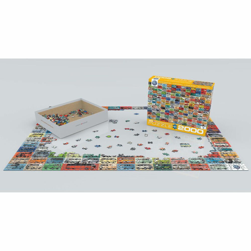 Eurographics Puzzle VW Bulli Collage, 2000 Teile, 67.6 x 96.8 cm, 8220-0783