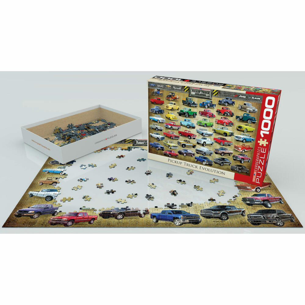 Eurographics Puzzle Pickup Truck Evolution, 1000 Teile, 68 x 48 cm, 6000-0681