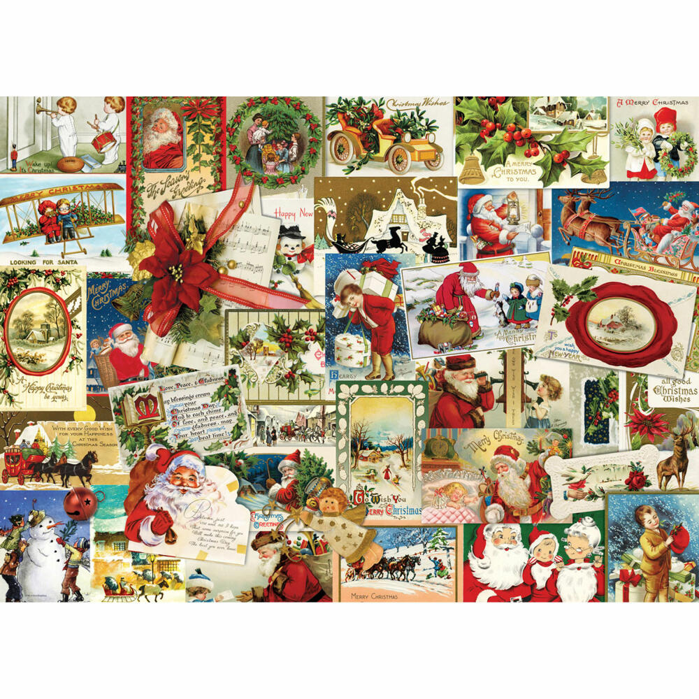 Eurographics Puzzle Antike Weihnachtskarten, 1000 Teile, 68 x 48 cm, 6000-0784