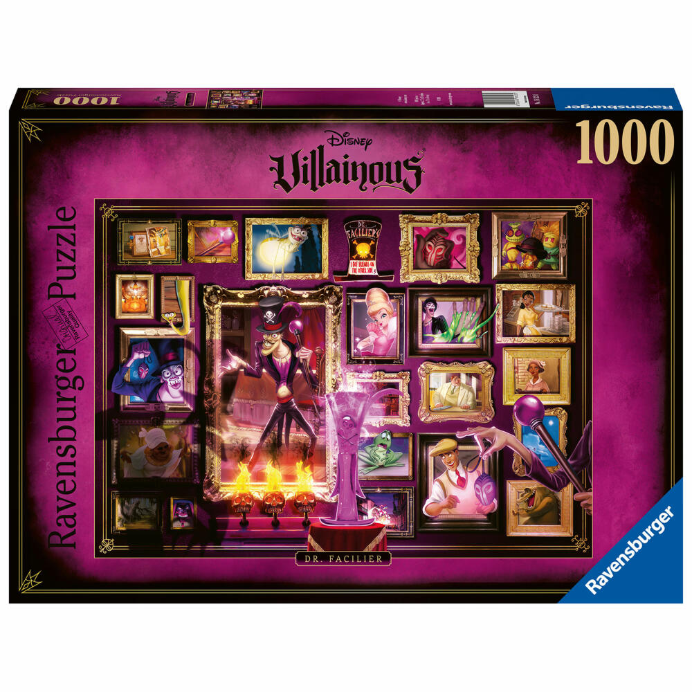 Ravensburger Villainous: Dr. Facilier, Erwachsenenpuzzle, Puzzle, 1000 Teile, 16523