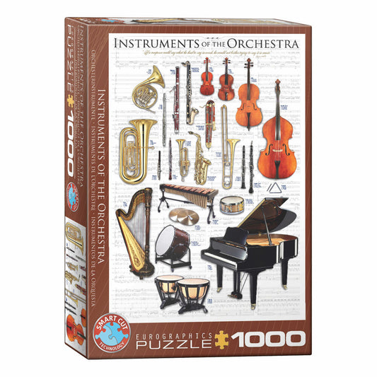 Eurographics Puzzle Instrumente des Symphonieorchesters, 1000 Teile, 68 x 48 cm, 6000-1410