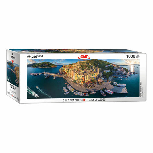 Eurographics Puzzle Porto Venere - Italien, 1000 Teile Panorama, 33 x 99 cm, 6010-5302