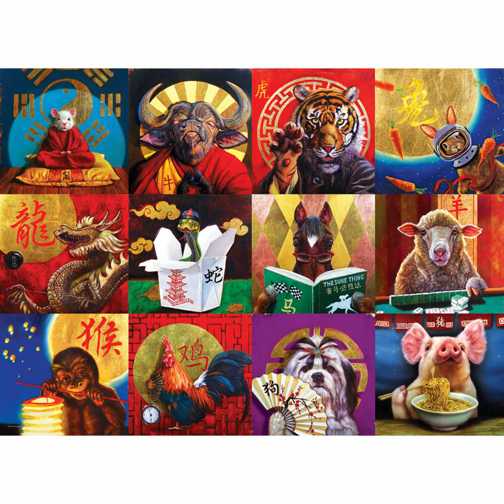 Eurographics Puzzle Chinesisches Sternzeichen von Lucia Heffernan, 1000 Teile, 68 x 48 cm, 6000-5694