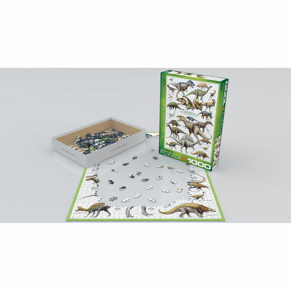 Eurographics Puzzle Dinosaurier der Kreidezeit, 1000 Teile, 68 x 48 cm, 6000-0098