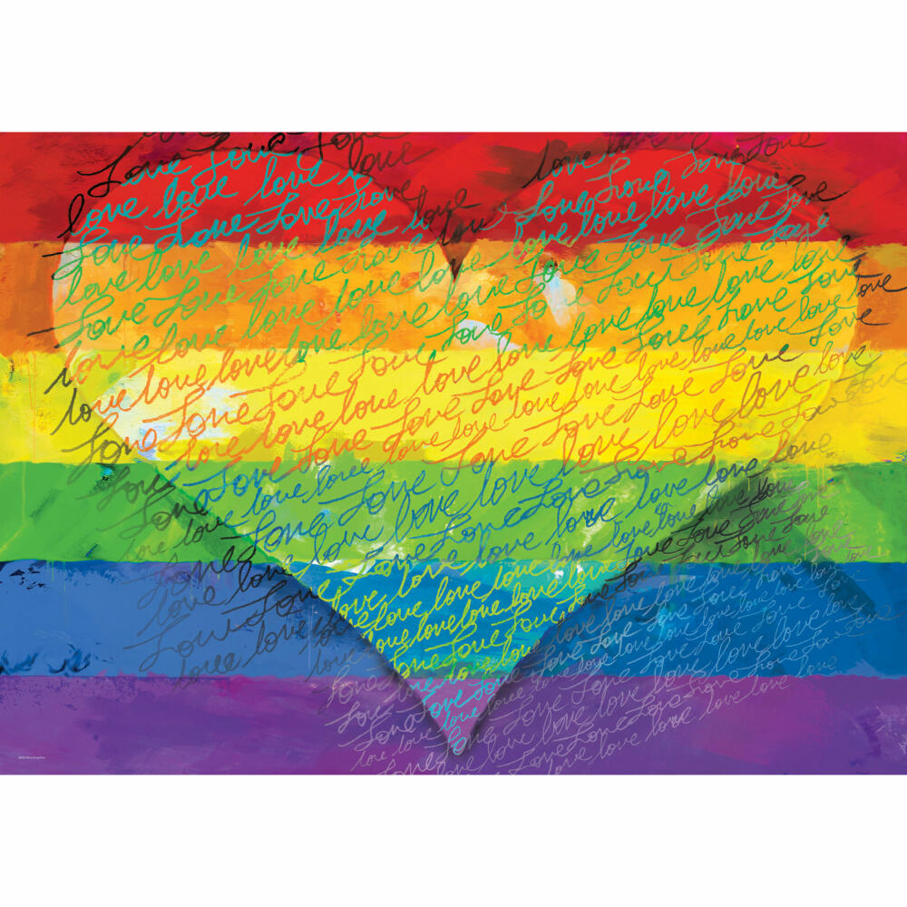 Eurographics Puzzle One Love, Pride, Liebe, 1000 Teile, 68 x 48 cm, 6000-5542