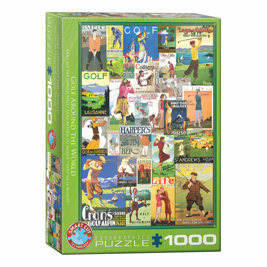 Eurographics Puzzle Golf auf der ganzen Welt, 1000 Teile, 68 x 48 cm, 6000-0933