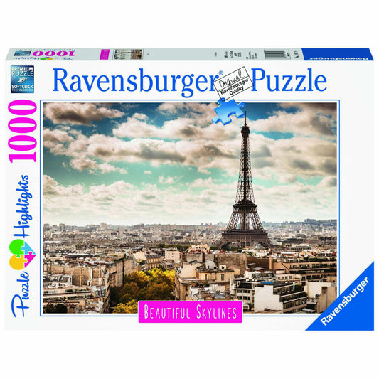 Ravensburger Puzzle Beautiful Skylines Paris, Erwachsenenpuzzle, Premiumpuzzle, 1000 Teile, 14 087 9