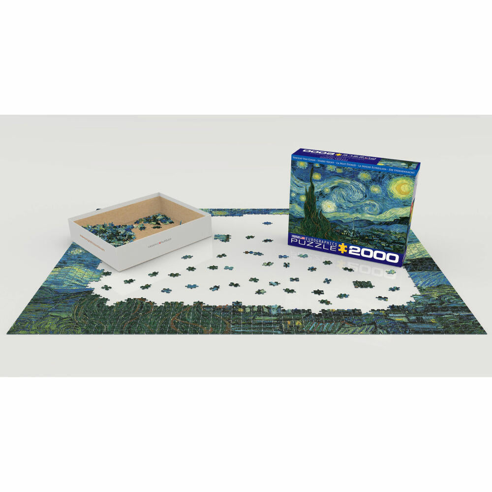 Eurographics Puzzle Starry Night von Van Gogh, 2000 Teile, 67.6 x 96.8 cm, 8220-1204