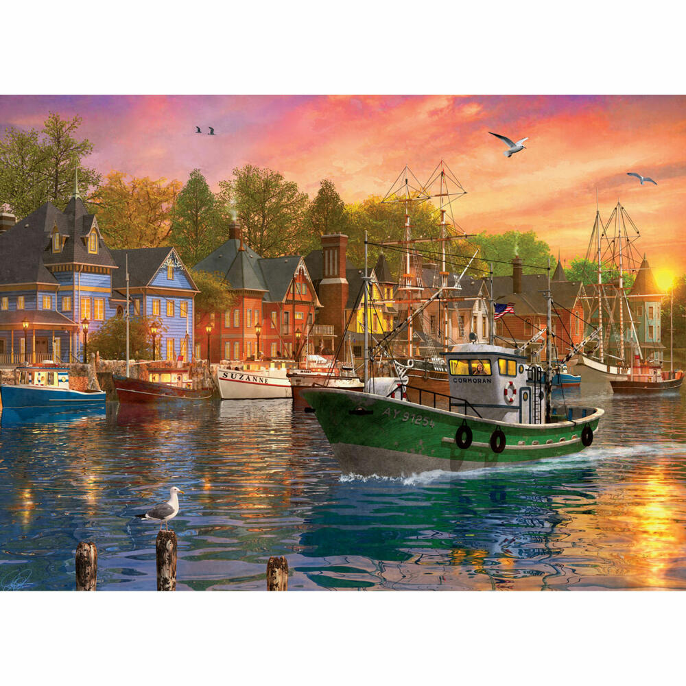 Eurographics Puzzle Hafensonnenuntergang von Dominic Davison, 1000 Teile, 68 x 48 cm, 6000-0969