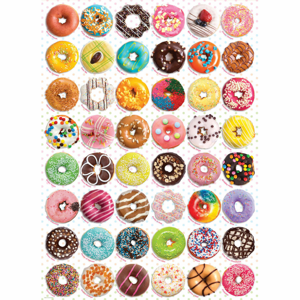 Eurographics Puzzle Donuts, Berliner, 1000 Teile, 68 x 48 cm, 6000-0585